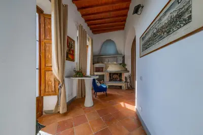 Area soggiorno di Villa Maria - in the hills above Florence