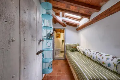 Letto o letti in una camera di Villa Maria - in the hills above Florence