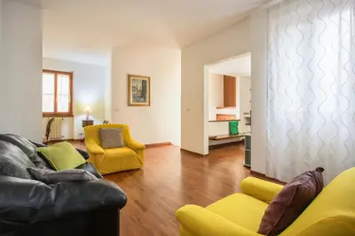Area soggiorno di Florence Apartment in great location