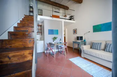 Area soggiorno di Santo Spirito's Nest