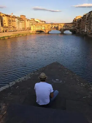 Vista sul fiume nelle vicinanze dell'appartamento