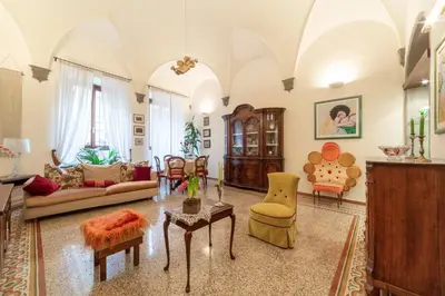 Area soggiorno di The paintress home with private patio