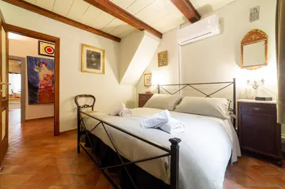 Letto o letti in una camera di The paintress home with private patio