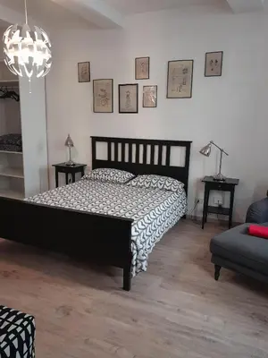 Letto o letti in una camera di Luca's house