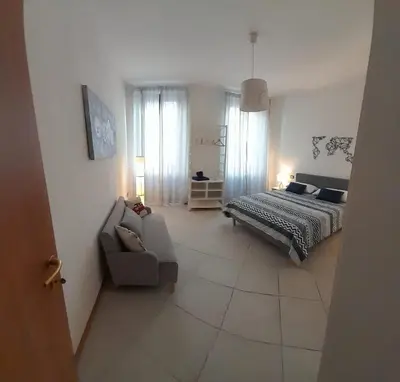 Letto o letti in una camera di Luca's house