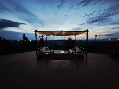 Balcone o terrazza di Villa Tutti i colori del Chianti