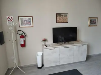 TV o dispositivi per l'intrattenimento presso Valdisieve Guest House Appartamento 20 minuti da Firenze