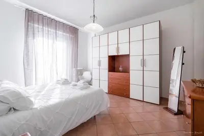 Letto o letti in una camera di Casa Gioli