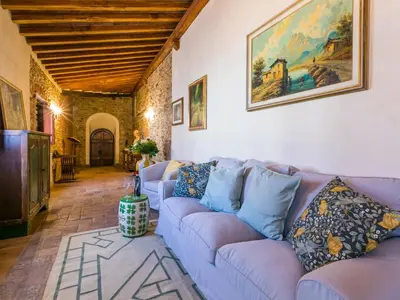 Area soggiorno di Apartment Il Convento by Interhome