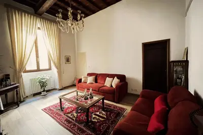 Area soggiorno di Da Mario in Florence Guesthouse