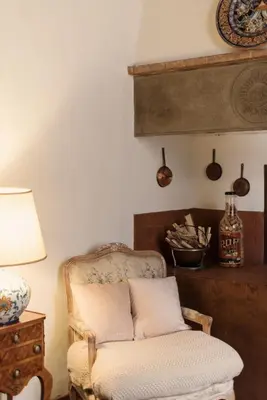 Area soggiorno di Da Mario in Florence Guesthouse
