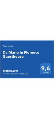 Certificato, attestato, insegna o altro documento esposto da Da Mario in Florence Guesthouse