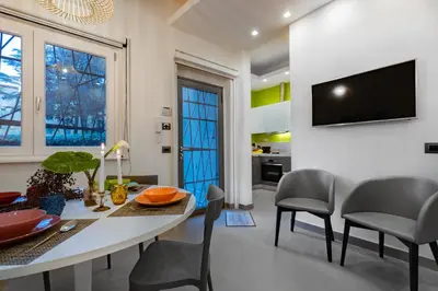 TV o dispositivi per l'intrattenimento presso Garden apartment, il tuo accogliente rifugio a Firenze