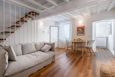Area soggiorno di FLO Florence Loft