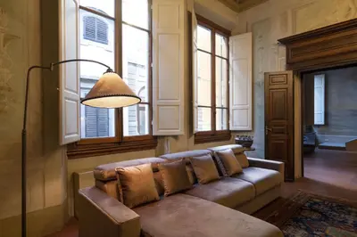 Area soggiorno di Renaissance Palace Noble Floor Apartment