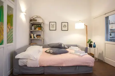 Letto o letti in una camera di Palazzuolo 118 apartments