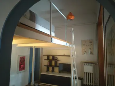 Letto o letti a castello in una camera di Casa Irma Confortevole appartamento nel cetro di prato