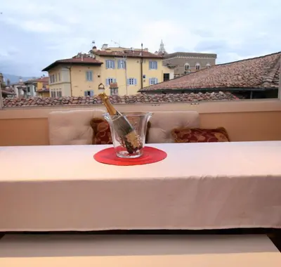 Balcone o terrazza di HomEdoApartments Deluxe Terme suite