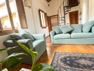 Area soggiorno di Paradise Convent apartment