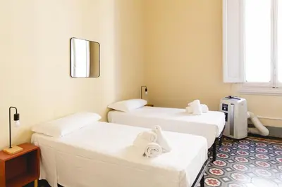 Letto o letti in una camera di Comfy Big Apartment Outside ZTL