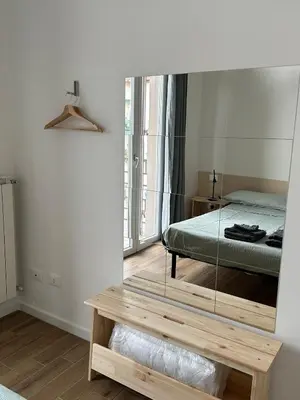 Letto o letti in una camera di Casa Viesseux