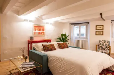 Letto o letti in una camera di Pitti - Tuscan Charming Apartment