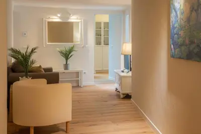 Area soggiorno di Borgo Pinti's Duplex Apartment