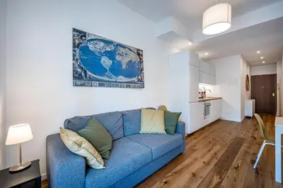 Area soggiorno di YiD Buonvicini Design apt in Florence out of ZTL