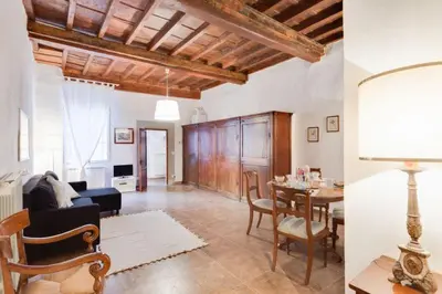 Area soggiorno di Medici Florence Tower Apartment