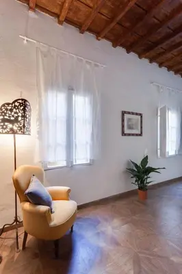Area soggiorno di Medici Florence Tower Apartment