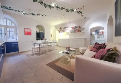 Area soggiorno di Duomo Deluxe Apartment