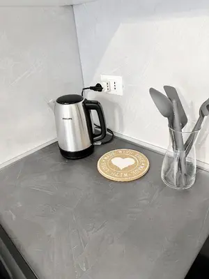 Set per la preparazione di tè e caffè presso The World Apartment