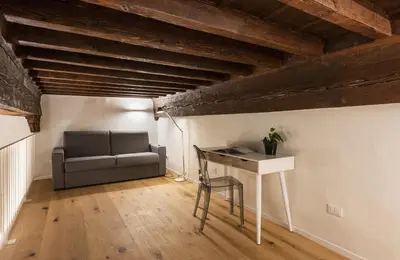 Area soggiorno di Apartments Florence- The retreat