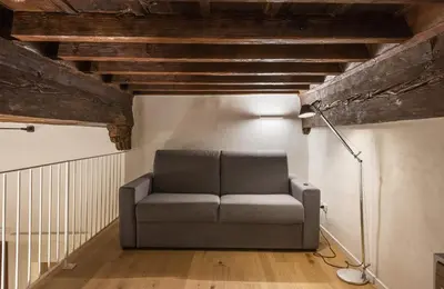 Area soggiorno di Apartments Florence- The retreat
