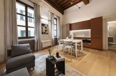 Area soggiorno di Apartments Florence- The retreat
