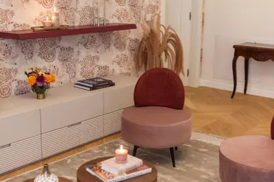 Area soggiorno di Apartments Florence- Buontalenti Exclusive