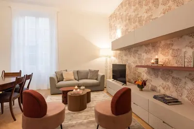 Area soggiorno di Apartments Florence- Buontalenti Exclusive
