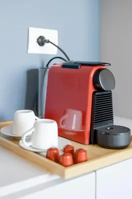 Set per la preparazione di tè e caffè presso Appartamento Leonardo