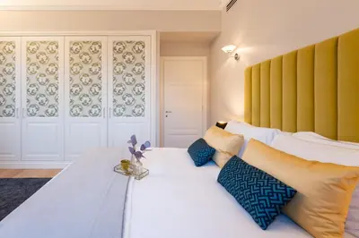 Letto o letti in una camera di Apartments Florence- Granduca Penthouse