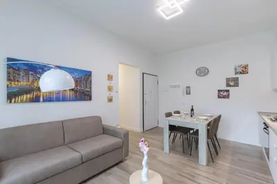 Area soggiorno di Santacroce lovely apartment in Florence
