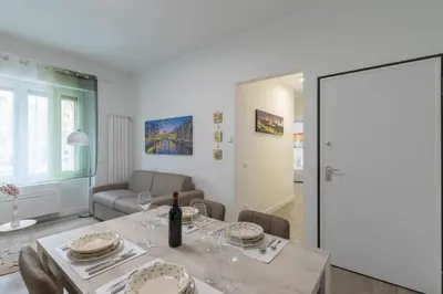 Area soggiorno di Santacroce lovely apartment in Florence