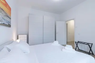 Letto o letti in una camera di Santacroce lovely apartment in Florence