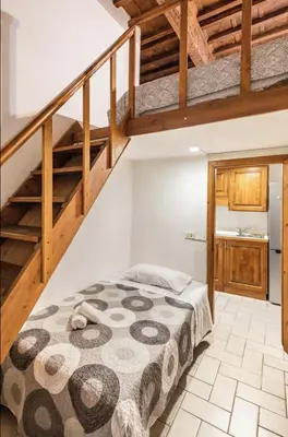 Letto o letti in una camera di appartamento centro Firenze