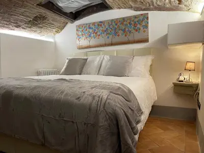 Letto o letti in una camera di Unique and antique apartment