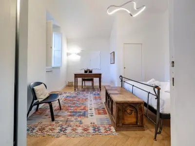 Letto o letti in una camera di Santa Croce View Cool & Air Condizioned Private Entrance Apartment