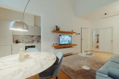 TV o dispositivi per l'intrattenimento presso Bufalini Boutique Apartment