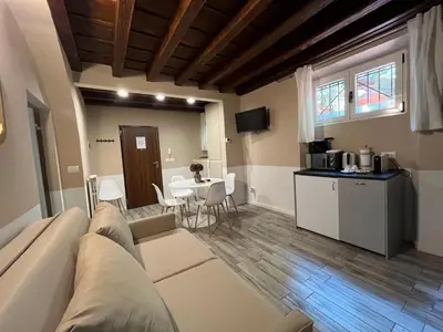Cucina o angolo cottura di Piccolo Rifugio in Santa Croce