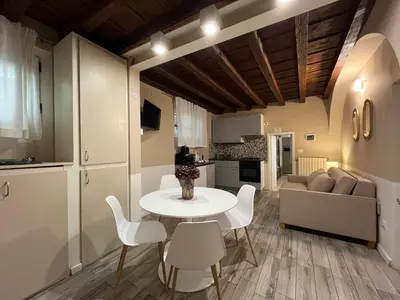 Cucina o angolo cottura di Piccolo Rifugio in Santa Croce