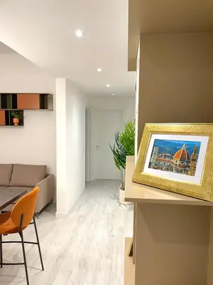 Area soggiorno di Casa Cavour Brown