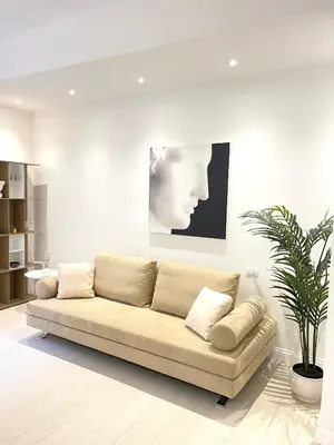 Area soggiorno di Casa Cavour White